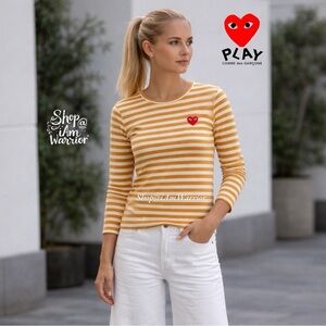 Comme des Garçons striped crewneck long sleeve t-shirt *shop@iamwarrior